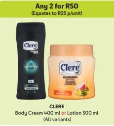 Body Cream 400ml or Lotion 300ml (All variants) Any 2