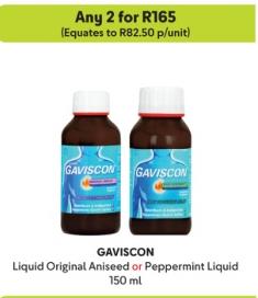 GAVISCON Liquid Original Aniseed or Peppermint Liquid 150 ml Any 2