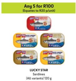 LUCKY STAR Sardines (All variants) 120g Any 2