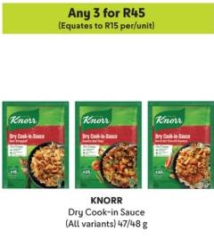 KNORR Dry Cook-in Sauce (All variants) 47/48g Any 3