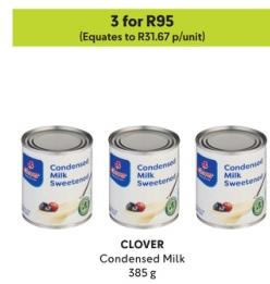 Clover Condensed Milk 385g