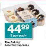 The Bakery Assorted Cupcakes 9 per pack 