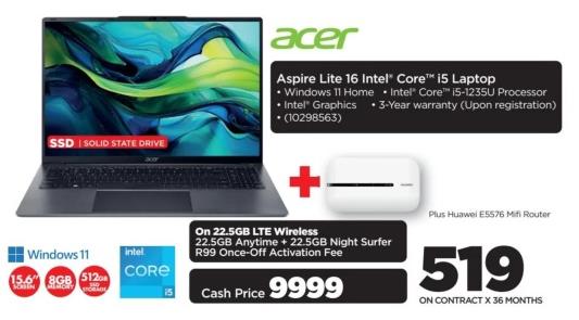 Acer Aspire Lite 16 Intel Core i5 Laptop