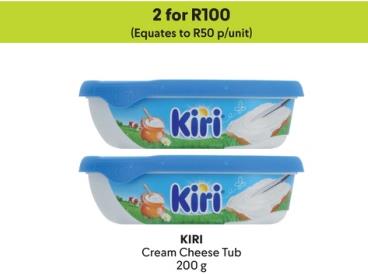 KIRI Cream Cheese Tub 200g