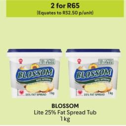 Epic BLOSSOM Lite 25% Fat Spread Tub 1kg