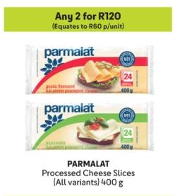 Any 2 PARMALAT Processed Cheese Slices (All variants) 400 g