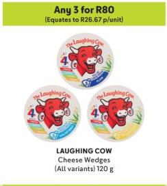 Any 3 LAUGHING COW Cheese Wedges (All variants) 120 g