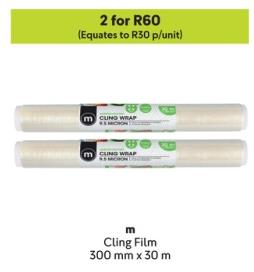 M Cling Film 300 mm x 30 m