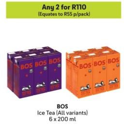 Any 2 BOS Ice Tea (All variants) 6 x 200 ml