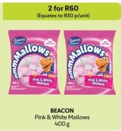 BEACON Pink & White Mallows 400 g