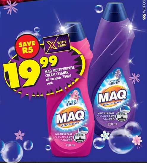 MAQ MULTIPURPOSE CREAM CLEANER 750 ML