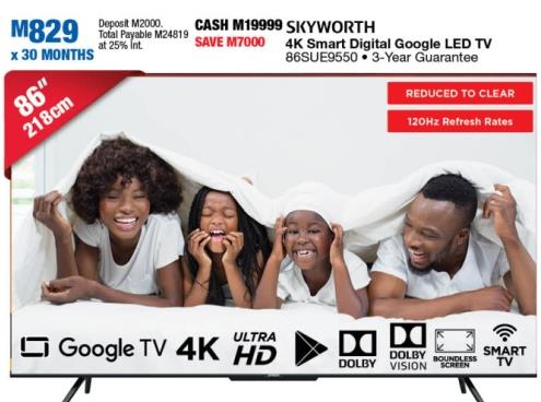 Skyworth 4k Smart Digital Google Led Tv