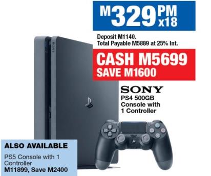 SONY PS4 500GB Console with 1 Controller