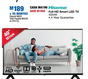 Hisense Full HD Smart LED TV 404A4K