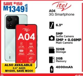 Itel A04 3G Smartphone 32Gb