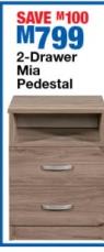 2-Drawer Mia Pedestal