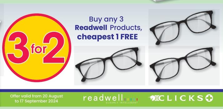 Buy Any 3 Readwell Products Cheapest 1 Free