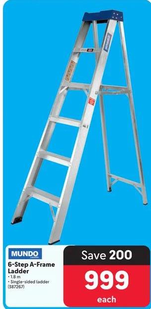 Mundo 6-Step A-Frame Ladder