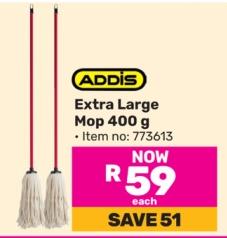 Addis Extra Large Mop 400 g