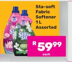 Sta-soft Fabric Softener 1L Assorted