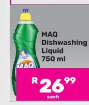 MAQ Dishwashing Liquid 750 ml