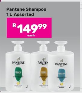 Pantene Shampoo 1 L Assorted