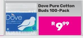 Dove Pure Cotton Buds 100-Pack