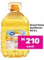 Great Value Sunflower oil 2 L