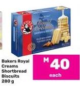 Bakers Royal Creams Shortbread Biscuits 280g