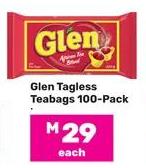 Glen Tagless Teabags 100-pack