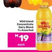 Wild Island Concentrated Dairy Blend 1L Assorted