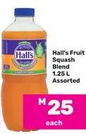 Hall's Squash Blend 1.25L Assorted 