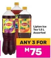 Lipton Ice Tea 1.5 L Assorted Any 3