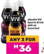 Aquellé ViV Sports Drink 600ml Assorted Any 3