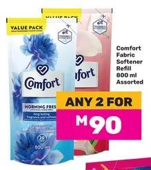 Comfort Fabric Softener Refill 800 ml Assorted Any 2