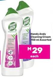 Handy Andy Cleaning Cream 750ml Assorted