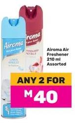 Airoma Air Freshener 210ml Assorted Any 2