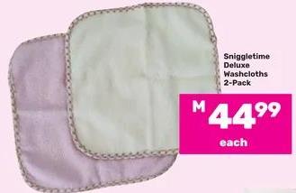 Sniggletime Deluxe Washcloths 2-Pack