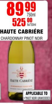 HAUTE CABRIÈRE CHARDONNAY PINOT NOIR