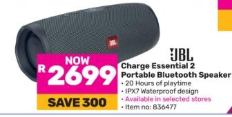 JBL Charge Essential 2 Portable Bluetooth Speaker