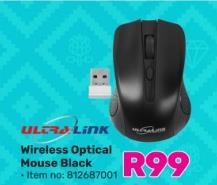 Ultra Link Wireless Optical Mouse Black