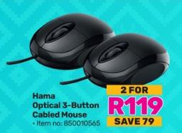 Hama Optical 3-Button Cabled Mouse