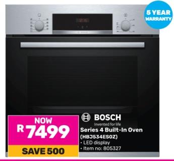 Bosch Series 4 Built-In Oven (HBJ534ES02) 