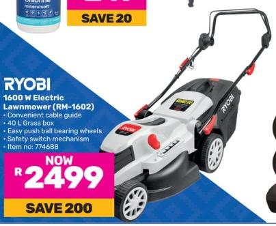 RYOBI 1600 W Electric Lawnmower (RM-1602)