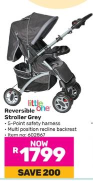 Little One Reversible Stroller Grey