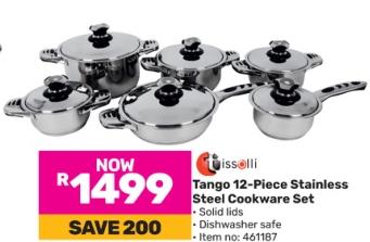 Tissoli Tango 12-Piece Stainless Steel Cookware Set