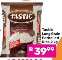 Tastic Long Grain Parboiled Rice 2kg