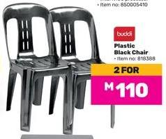 Buddi Plastic Black Chair