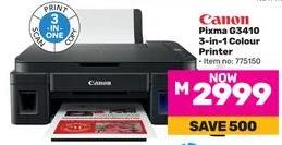 Canon Pixma G3410 3-in-1 Colour Printer