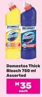 Domestos Thick Bleach 750 ml Assorted